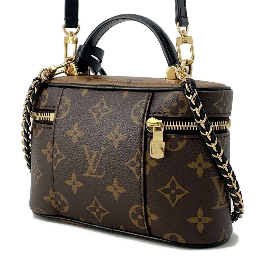 Louis Vuitton Chain Vanity Monogram Reverse Black Pouch